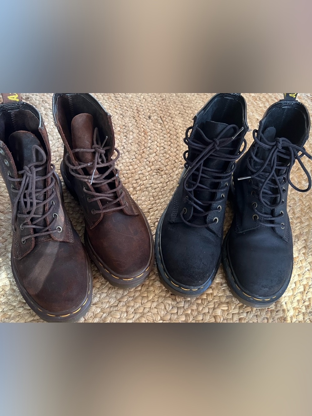 Dr. Martens 1460 8-Eye Boots — Brown “Crazy Horse” Leather